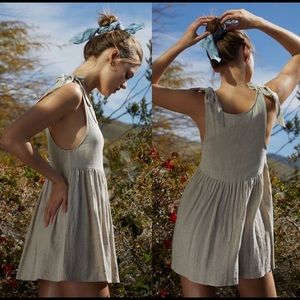 Linen babydoll dress tunic